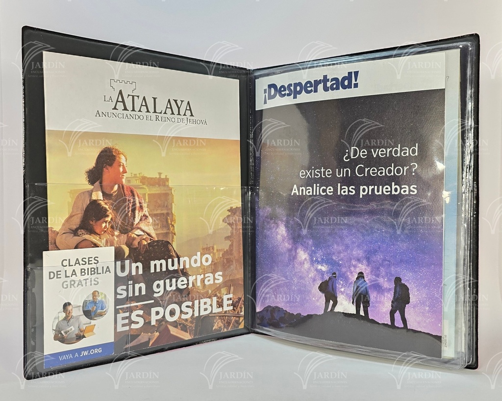 CARPETA P/REVISTAS Y TARJETA DE CONTACTO SELLADA NO HAY VIDA MEJOR COMBINADA