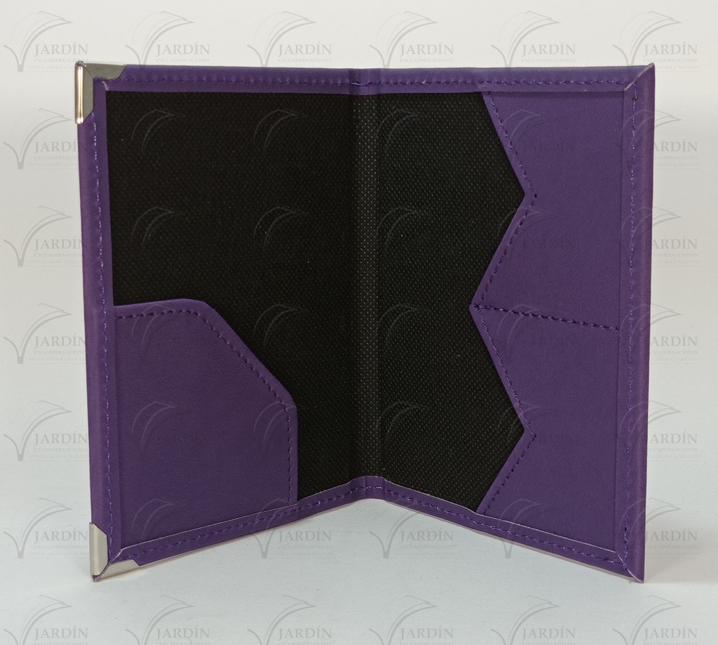 PORTA TRATADOS CON TARJETA Y ESQUINERO METÁLICO COSIDO S/MICAS RELIEVE (NUEVO MODELO)