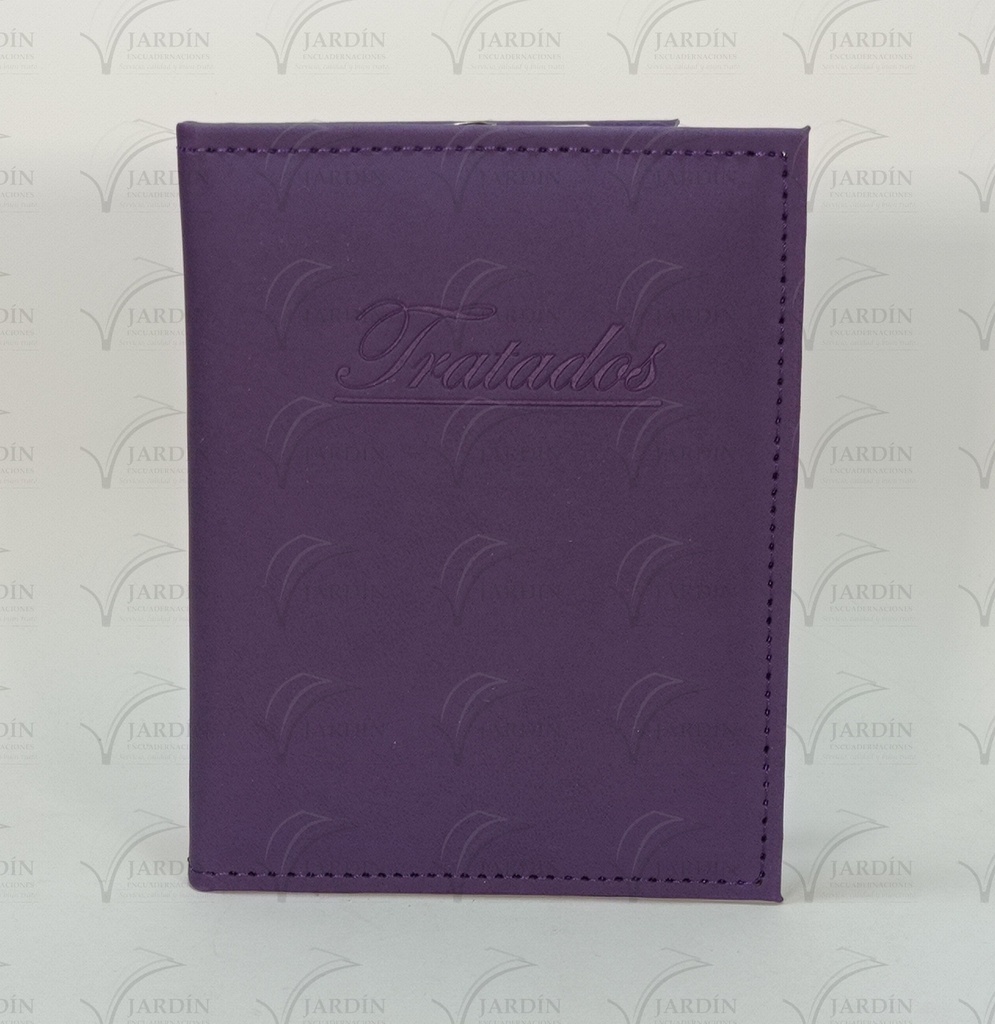 PORTA TRATADOS C/SUJETADOR COSIDO C/MICAS RELIEVE (NUEVO MODELO)