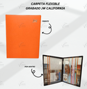 CARPETA FLEXIBLE GRABADO JW CALIFORNIA