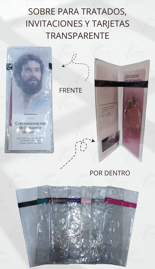 SOBRE PARA TRATADOS, INVITACIONES Y TARJETAS TRANSPARENTE
