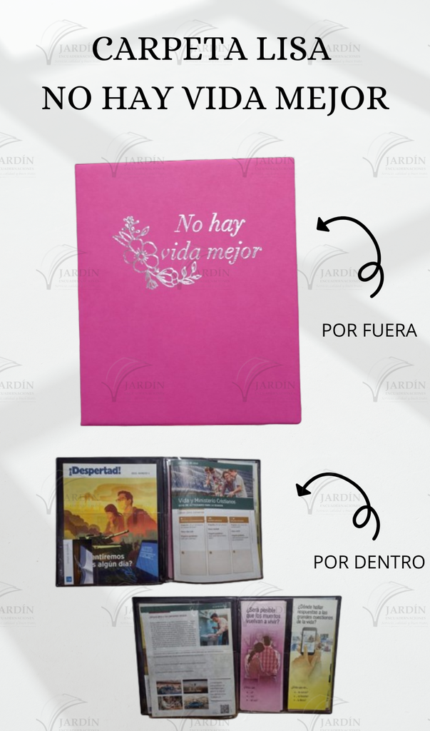 CARPETA LISA NO HAY VIDA MEJOR C/MICA P/TARJETA CALIFORNIA