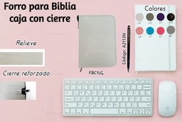 FORRO BIBLIA MEDIANA C/CIERRE CAJA RELIEVE CALIF. SINT.