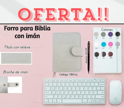 FORRO BIBLIA MEDIANA C/IMAN RELIEVE