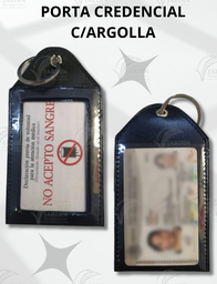 PORTA CREDENCIAL C/ARGOLLA - SINTÉTICO
