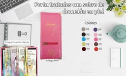 PORTA TRATADOS PIEL C/SOBRE DONACIONES