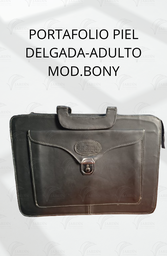 [PP-08] PORTAFOLIO PIEL GENUINA DELGADA-ADULTO MOD.BONY