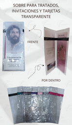 SOBRE PARA TRATADOS, INVITACIONES Y TARJETAS TRANSPARENTE