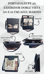 PORTAFOLIO PT-20 EXHIBIDOR DOBLE VISTA (29 X 25 CM)