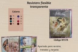 REVISTERO FLEXIBLE TRANSPARENTE C/TARJETA
