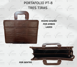 PORTAFOLIO PT-8 TRES TIRAS